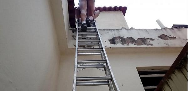  16 - Worker On A Ladder